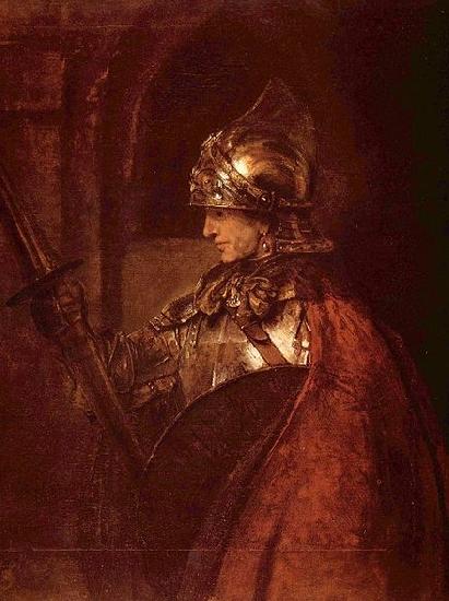 Rembrandt Peale Mann mit Rustung Sweden oil painting art